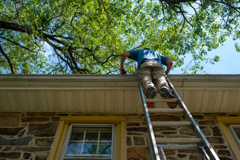 Ladder Access for Gutter Work